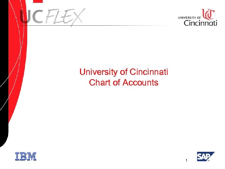 University of Cincinnati Chart of Accounts 1 