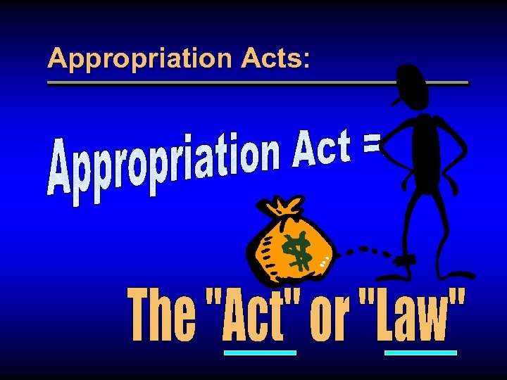 Appropriation Acts: 
