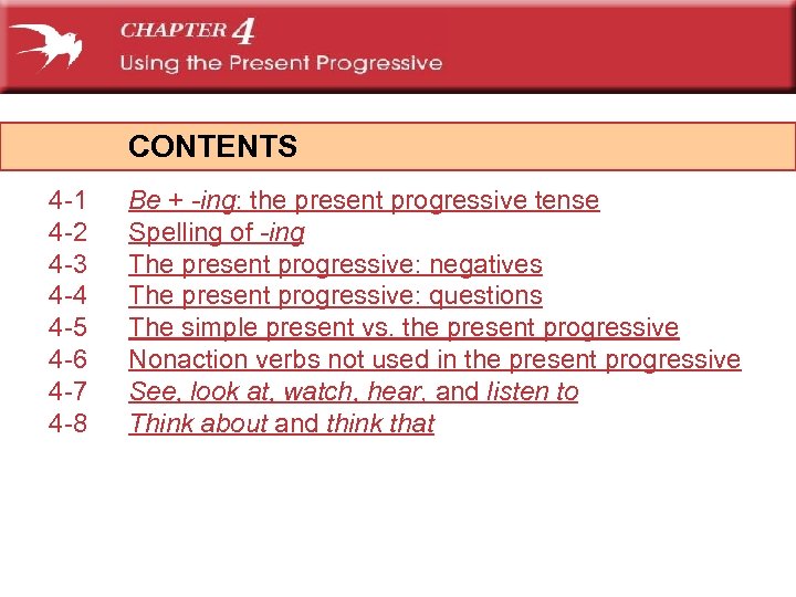 CONTENTS 4 -1 4 -2 4 -3 4 -4 4 -5 4 -6 4