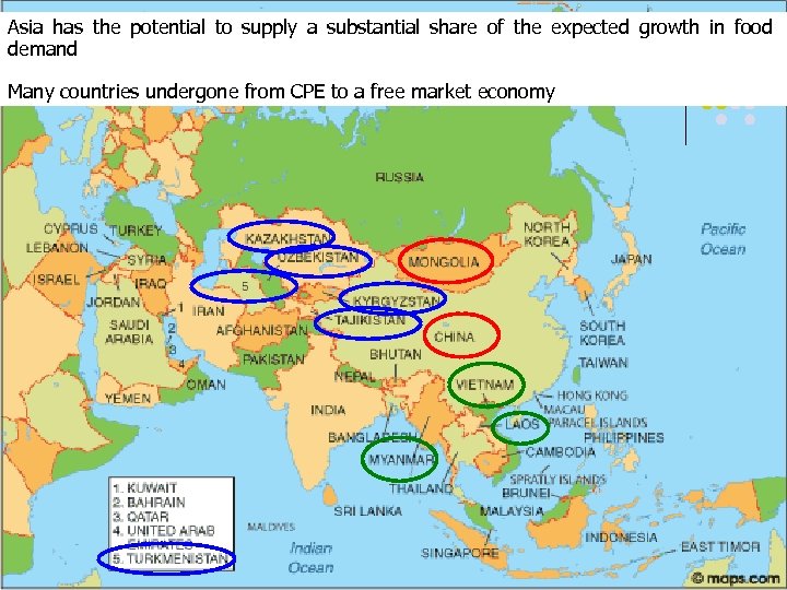 Asia has the potential to supply a substantial share of the expected growth in