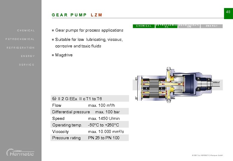 GEAR PUMP 48 LZM CHEMICAL n n ENERGY Gear pumps for process applications PETROCHEMICAL