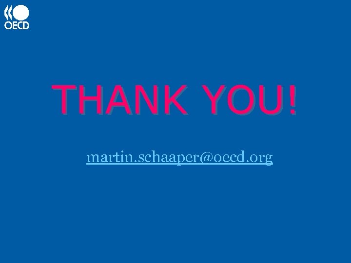 THANK YOU! martin. schaaper@oecd. org 