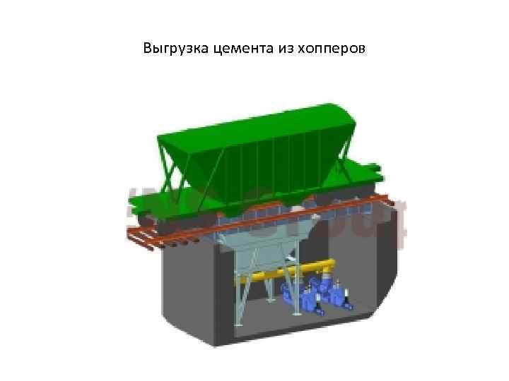 Выгрузка цемента из хопперов 