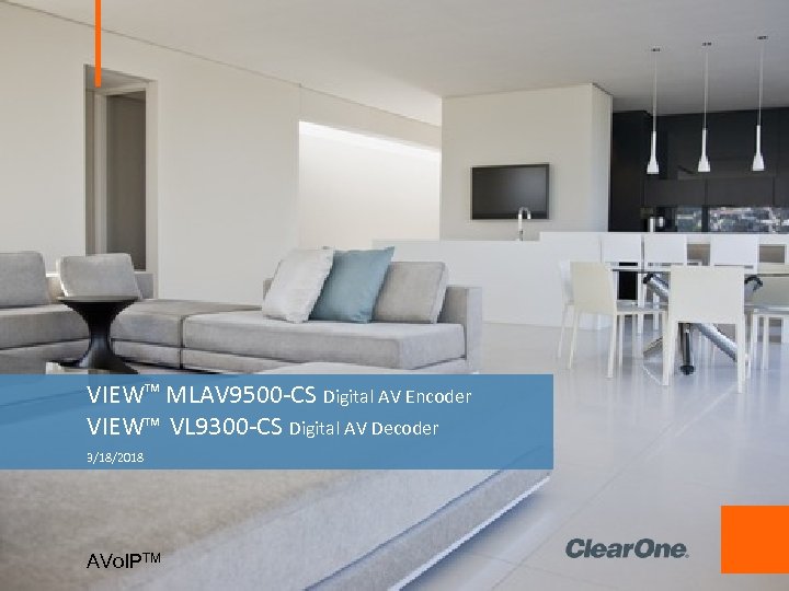 VIEWTM MLAV 9500 -CS Digital AV Encoder VIEWTM VL 9300 -CS Digital AV Decoder