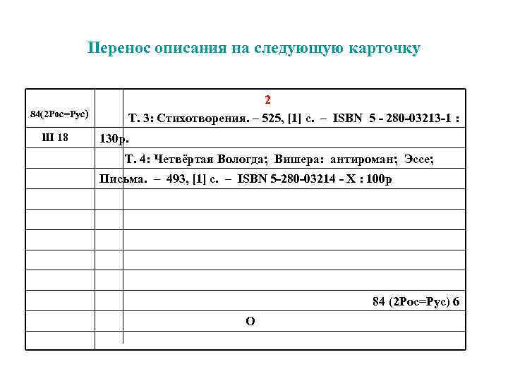 Следующую карточку