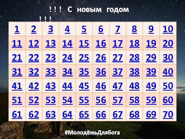 1 11 21 31 41 51 61 !!! С новым годом !!! 2 12