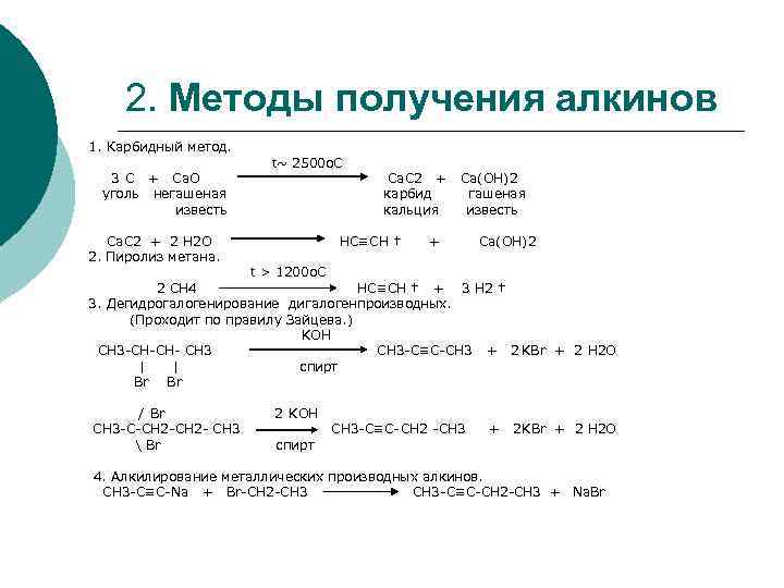 Укажите схему реакции гашения извести