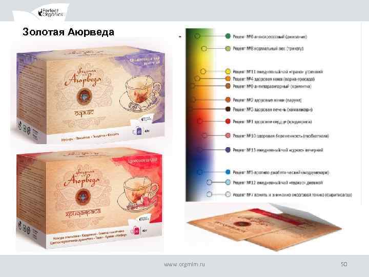 Золотая Аюрведа www. orgmlm. ru 50 