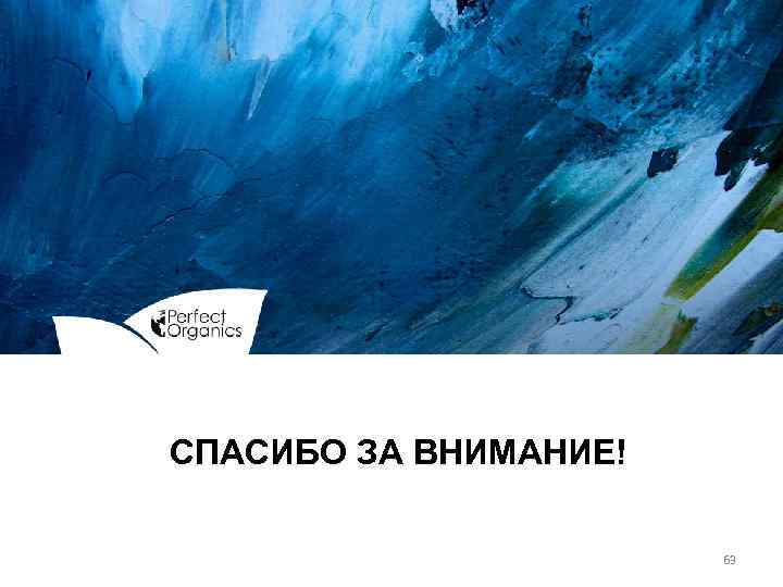 СПАСИБО ЗА ВНИМАНИЕ! 63 