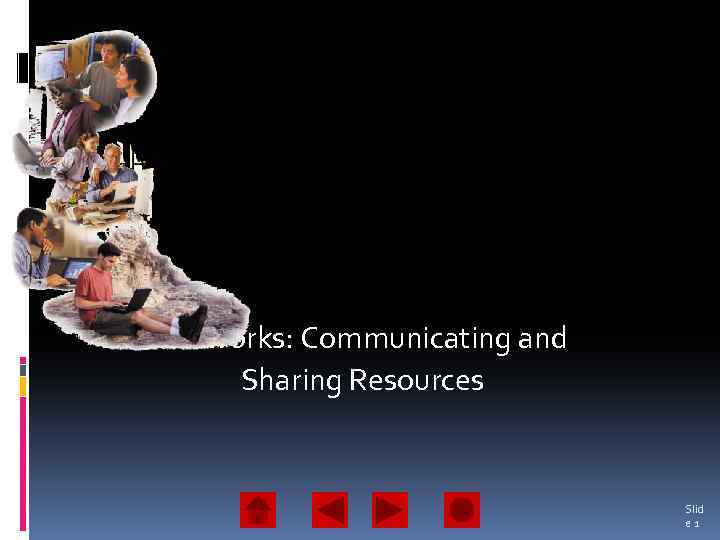 Networks: Communicating and Sharing Resources Slid e 1 