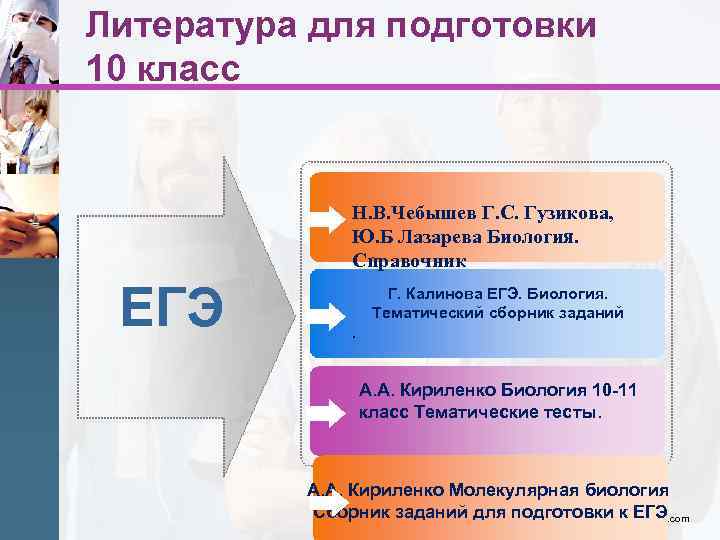 Литература для подготовки 10 класс Н. В. Чебышев Г. С. Гузикова, Ю. Б Лазарева