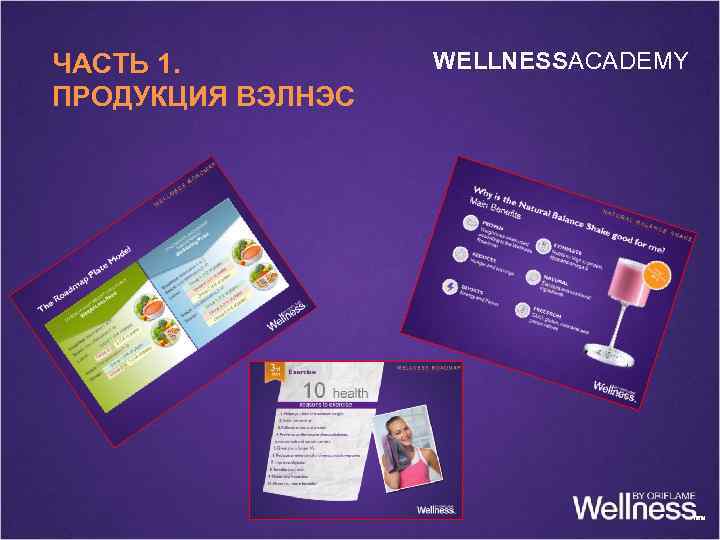 ЧАСТЬ 1. ПРОДУКЦИЯ ВЭЛНЭС WELLNESSACADEMY 