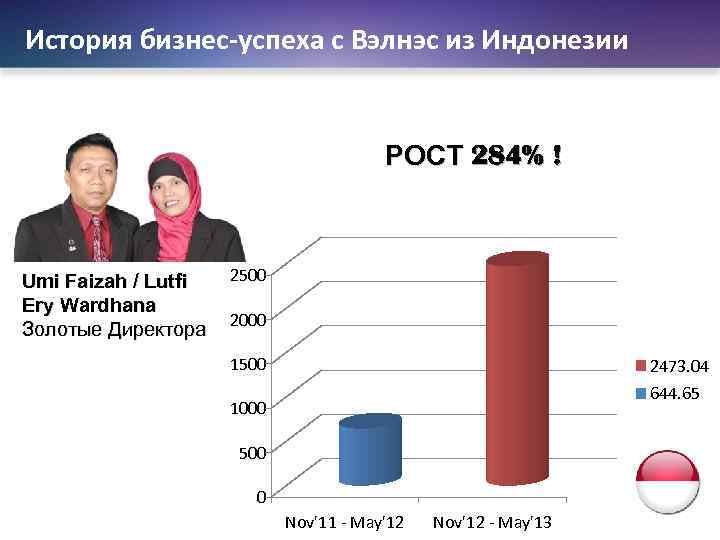 История бизнес-успеха с Вэлнэс из Индонезии РОСТ 284% ! Umi Faizah / Lutfi Ery