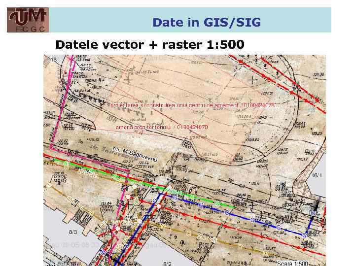 Date in GIS/SIG Datele vector + raster 1: 500 