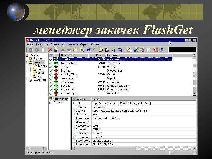 менеджер закачек Flash. Get 