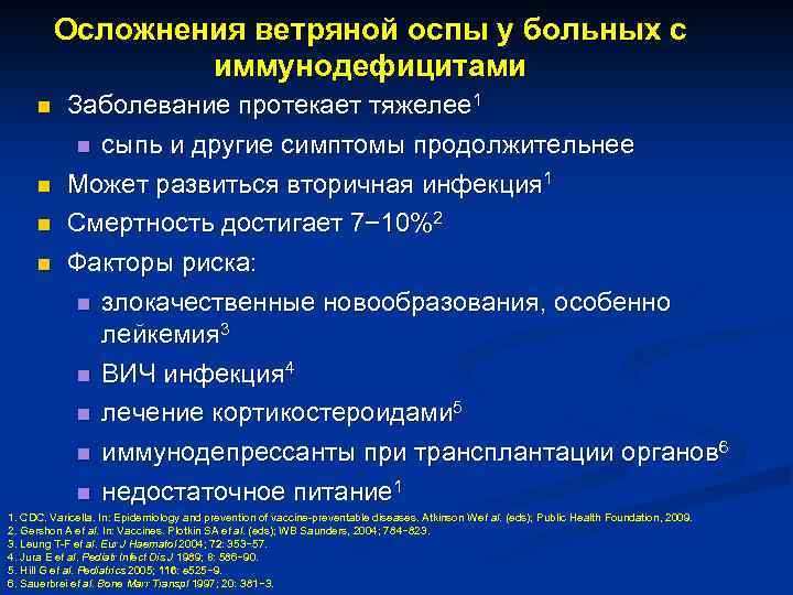 Вакцинопрофилактика ветряной оспы презентация