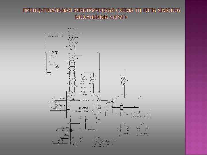 ПРИНЦИПИАЛЬНАЯ ЭЛЕКТРИЧЕСКАЯ СХЕМА ТП ТИПА SIMOREG МЕХАНИЗМА «КРУГ» 