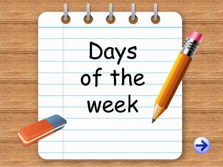 Days of the week 