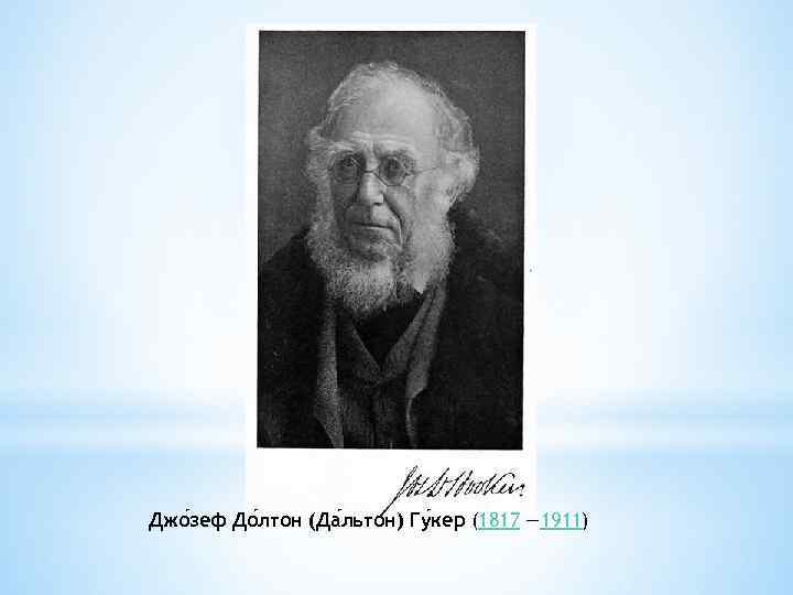 Джо зеф До лтон (Да льтон) Гу кер (1817 — 1911) 