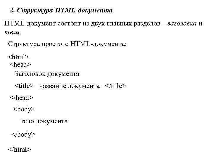 Фон документа html. Структура html. Структура html страницы. Структура веб документа. Общая структура html документа.