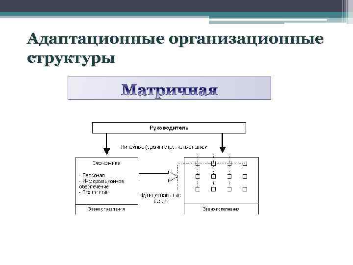 Адаптационные организационные структуры 