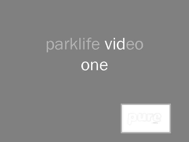 parklife video one 