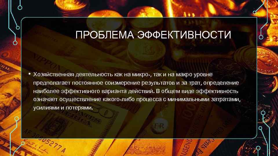 Проблема эффективности. Хозяйственная деятельность на микро и макроуровне. Финансовые ресурсы макро и микро уровня. Эффективность на макроуровне. Источники финансовых ресурсов на микро- и макроуровне.