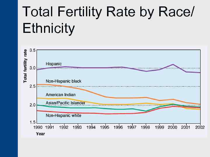 Total Fertility Rate by Race/ Ethnicity 