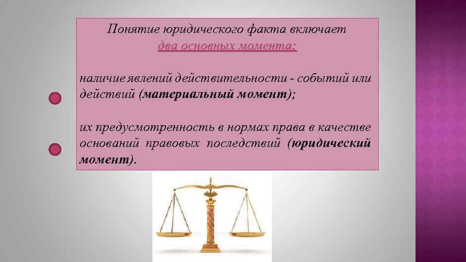 Возникновения изменения прекращения правоотношения