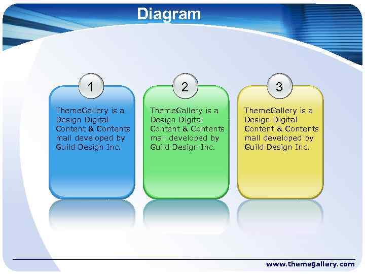 Diagram 1 2 3 Theme. Gallery is a Design Digital Content & Contents mall
