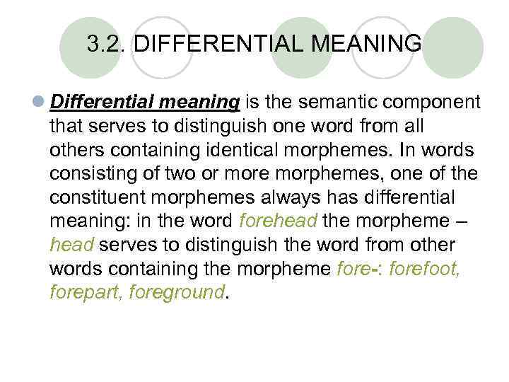 Make Sentence Of Word Differential