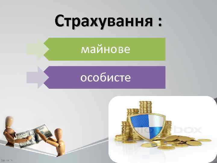 Страхування : майнове особисте 