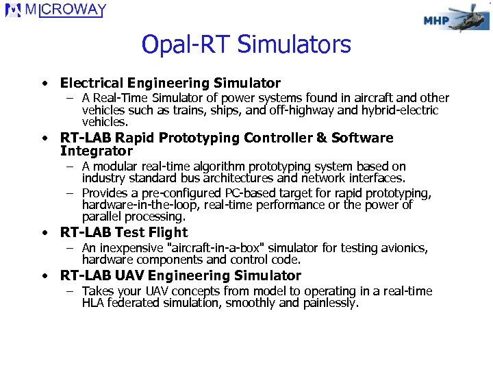 Opal-RT Simulators • Electrical Engineering Simulator – A Real-Time Simulator of power systems found
