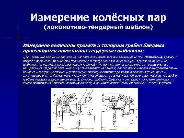 Параметры колесной пары