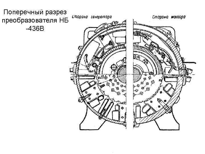 Поперечный разрез преобразователя НБ -436 В 