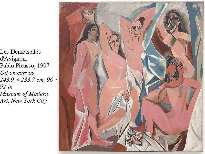 Les Demoiselles d'Avignon. Pablo Picasso, 1907 Oil on canvas 243. 9 × 233. 7