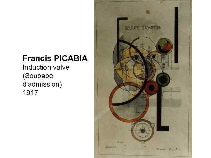 Francis PICABIA Induction valve (Soupape d'admission) 1917 