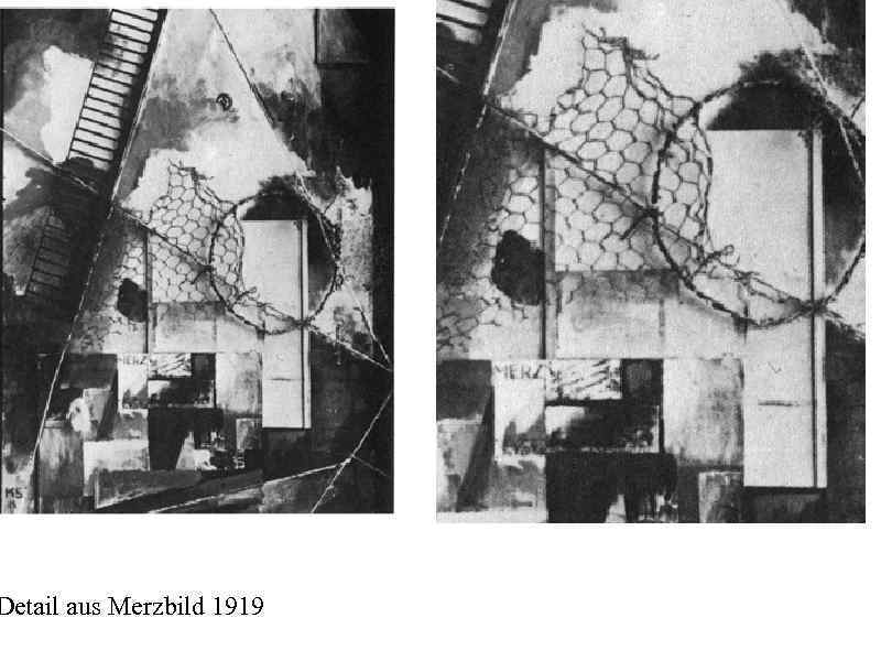 Detail aus Merzbild 1919 