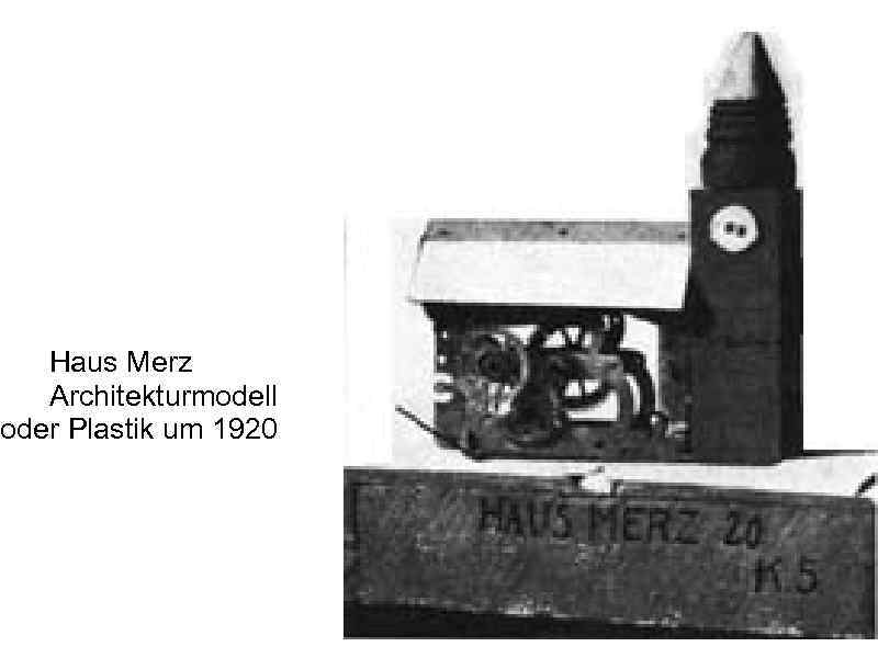  Haus Merz Architekturmodell oder Plastik um 1920 