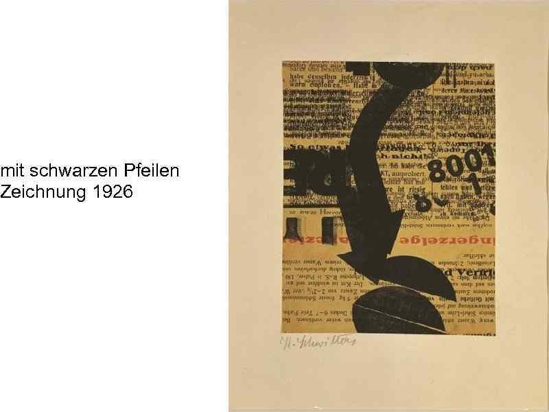 mit schwarzen Pfeilen Zeichnung 1926 