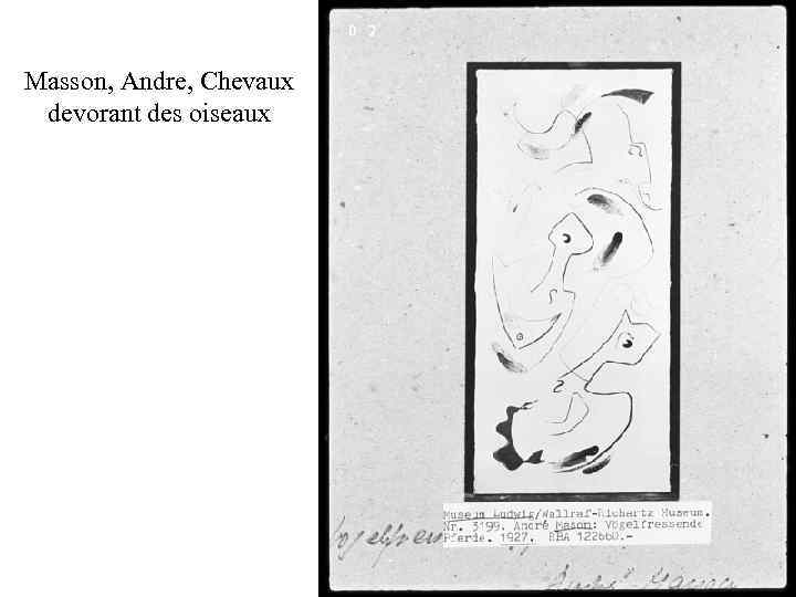 Masson, Andre, Chevaux devorant des oiseaux 