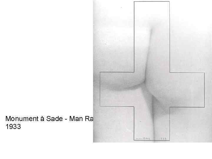 Monument à Sade - Man Ray 1933 
