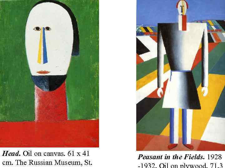 Head. Oil on canvas. 61 x 41 cm. The Russian Museum, St. Peasant in