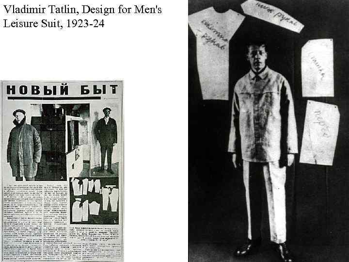 Vladimir Tatlin, Design for Men's Leisure Suit, 1923 24 