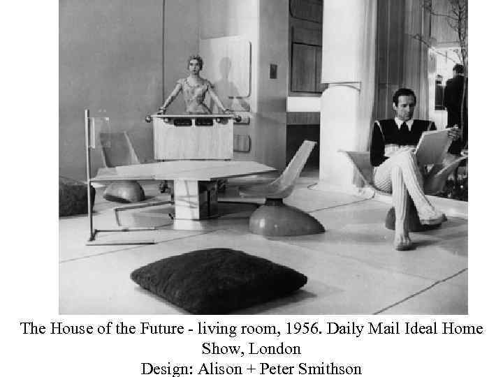 The House of the Future - living room, 1956. Daily Mail Ideal Home Show,