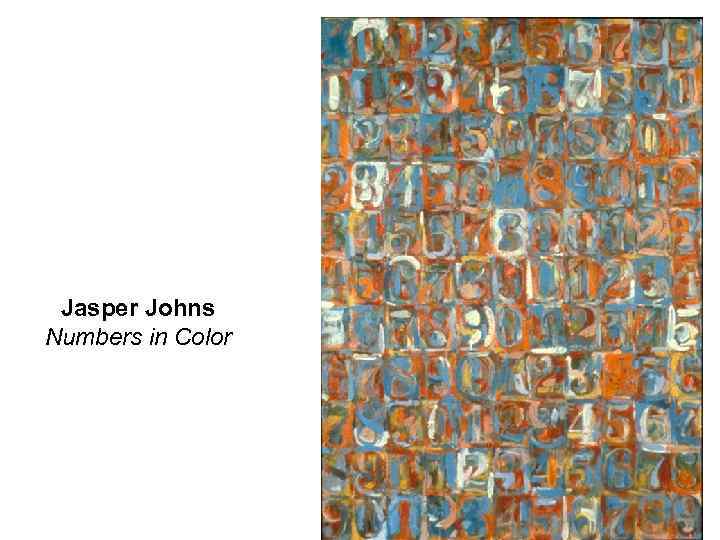 Jasper Johns Numbers in Color 