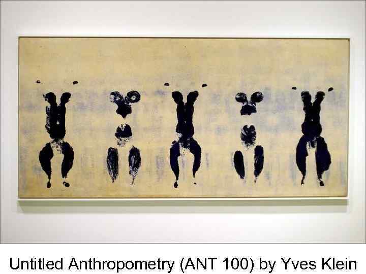 Untitled Anthropometry (ANT 100) by Yves Klein 