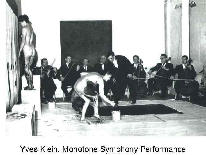 Yves Klein. Monotone Symphony Performance 