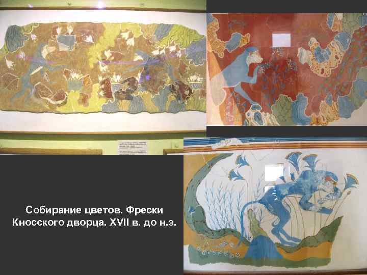 Собирание цветов. Фрески Кносского дворца. XVII в. до н. э. 