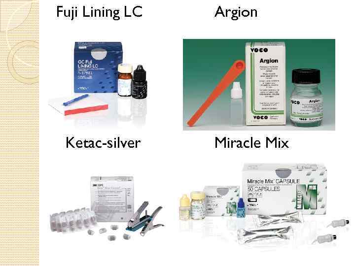  Fuji Lining LC Argion Ketac-silver Miracle Mix 